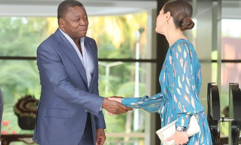 Faure Gnassingbé et Jennifer Schechter à Lomé